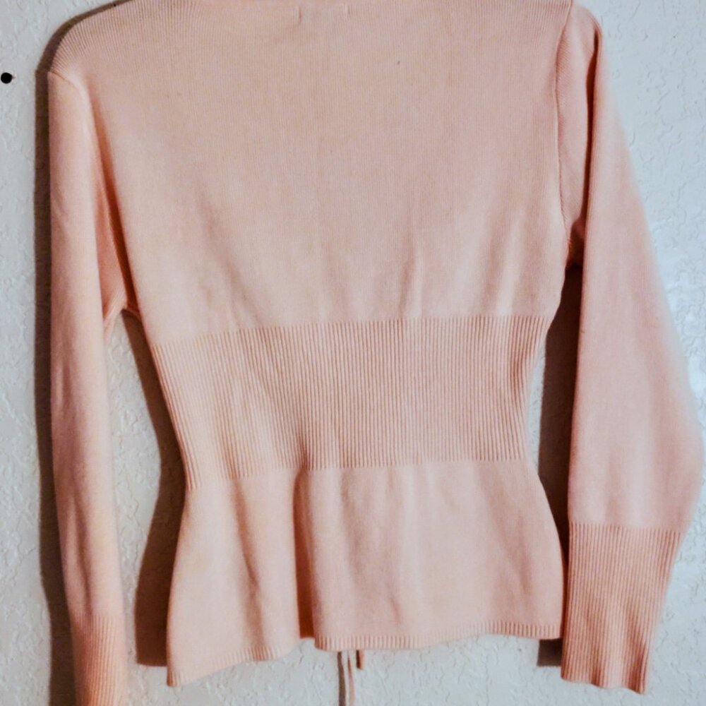 IMMODEL LACE-UP KNIT TOP - Picture 2 of 5